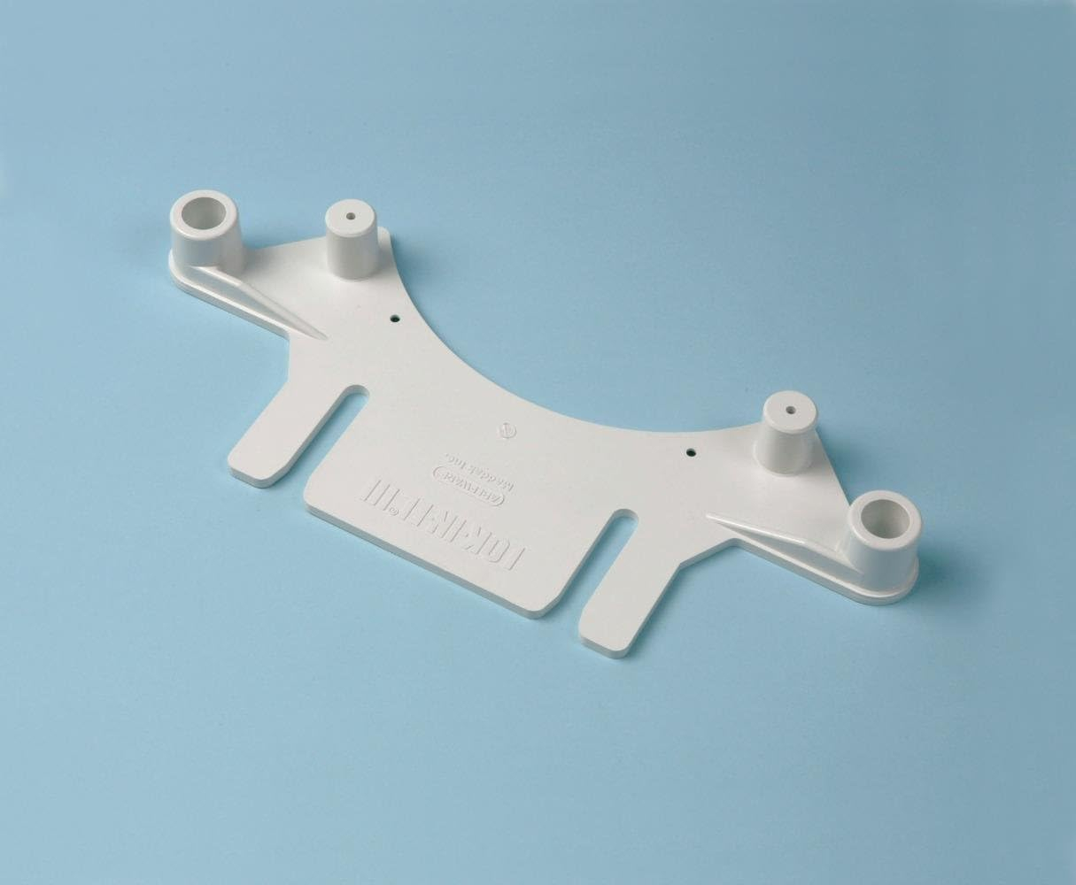 White 4-Inch Elongated Elevated Toilet Seat with Contoured Surface