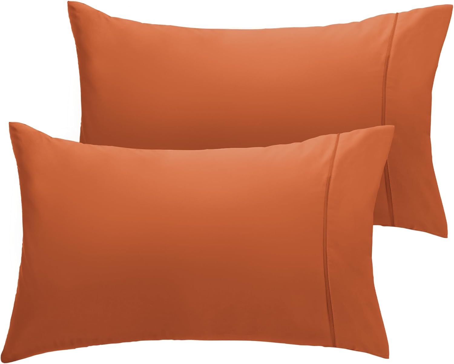 LuxClub 2 PC Tree Moss Green Queen Performance Microfiber Solid Pillowcase Set