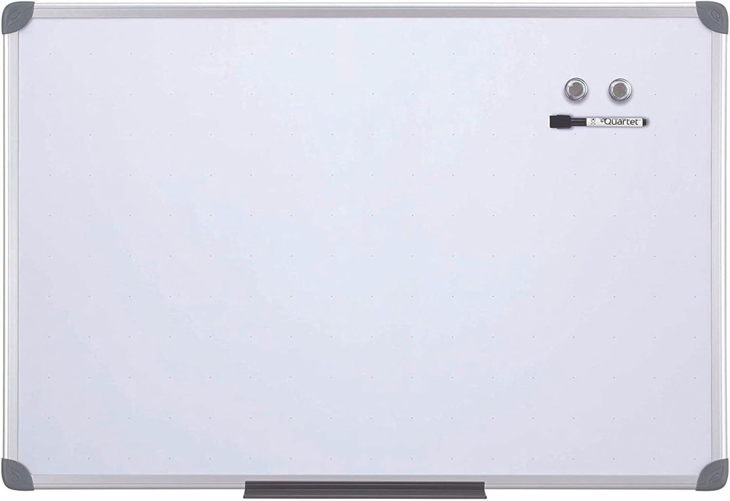 Quartet Whiteboard, Dry Erase Board, Magnetic, 2' x 3' White Board, Includes One Quartet Dry Erase Marker & Marker Tray, Euro Style Aluminum Frame (UKTE2436-ECR)
