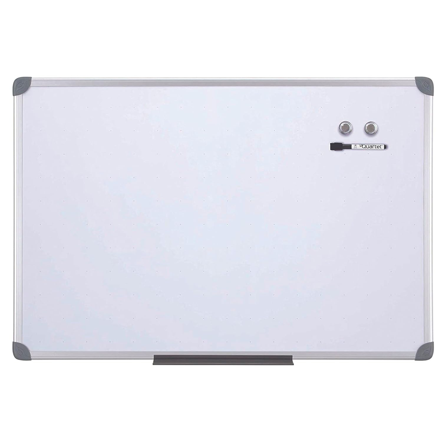Quartet Whiteboard, Dry Erase Board, Magnetic, 2' x 3' White Board, Includes One Quartet Dry Erase Marker & Marker Tray, Euro Style Aluminum Frame (UKTE2436-ECR)