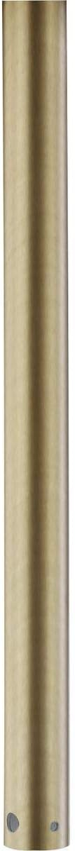 Vintage Brass Ceiling Fan Downrod for High Ceilings