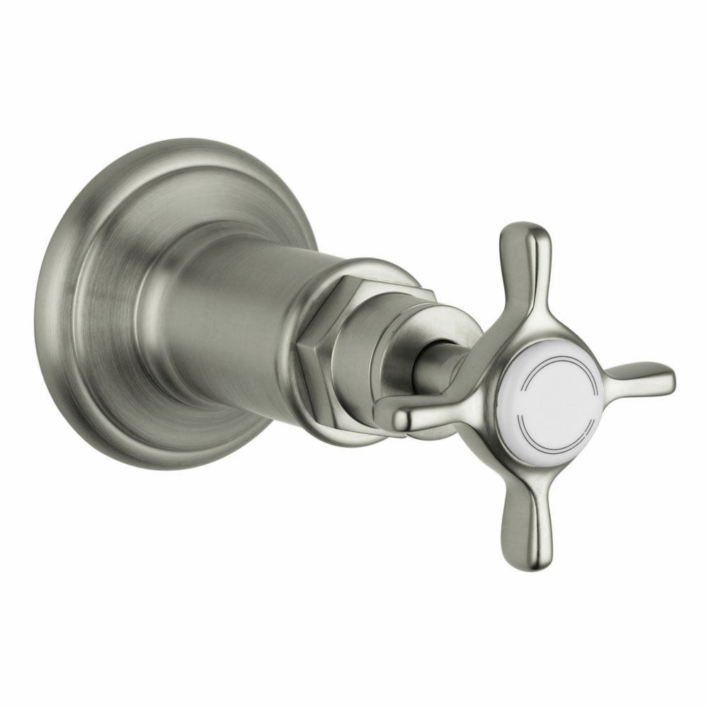 AXOR Montreux Classic 1-Handle 2-inch Wide Volume Control Valve Trim Only in Brushed Nickel, 16873821