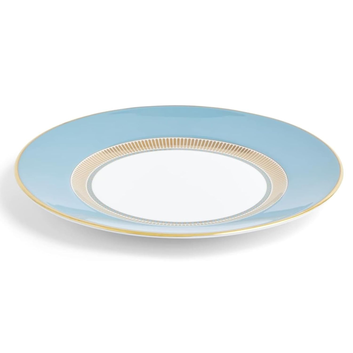 Helia Blue and Gold Handcrafted Porcelain Salad Plate
