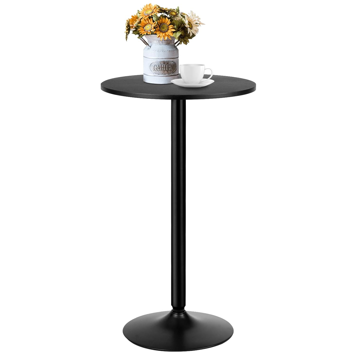 Pub Bar Table 24-Inch Round Top 40-Inch Height Modern Style Standing Circular Cocktail Table Suitable for Living Room,Restaurant Bistro Table (1)