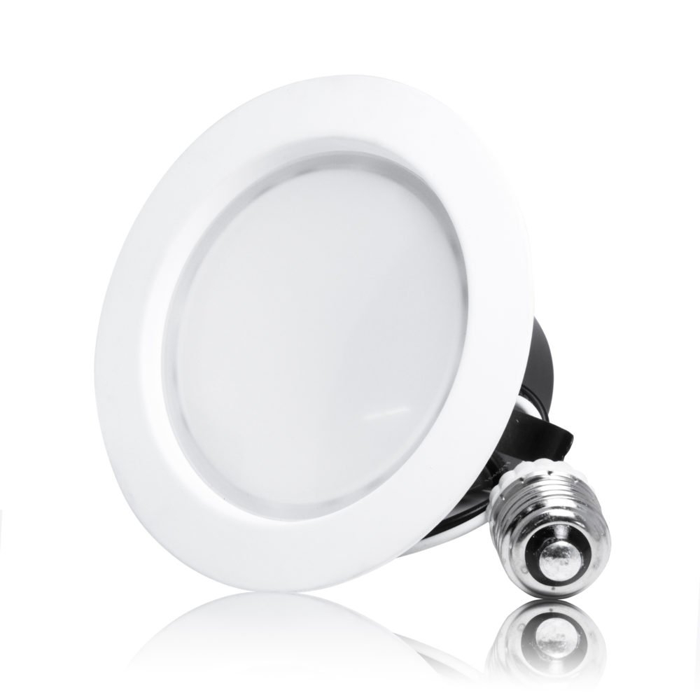 White 4-Inch LED Recessed Downlight Retrofit Kit