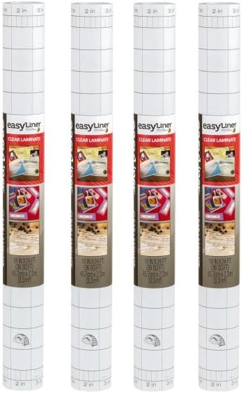 EasyLiner Brand Contact Paper Adhesive Shelf Liner, Clear, 18 in. x 24 ft. Roll