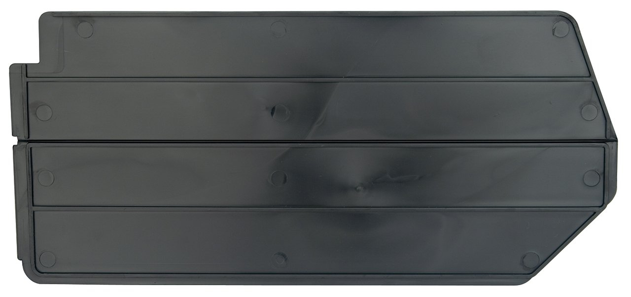 Black Plastic Storage Bin Dividers, 17" x 10" (Set of 6)