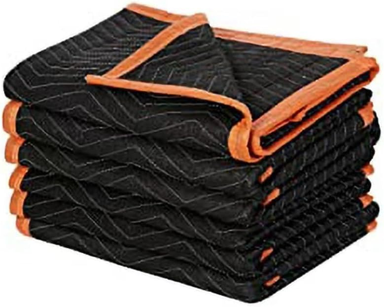 4 Pack Large Moving Blankets 80 * 72in Heavy Duty Packing Blankets for Furniture Moving Shipping Wrapping Quilted Furniture Pads for Moving, Padded Mover Blankets