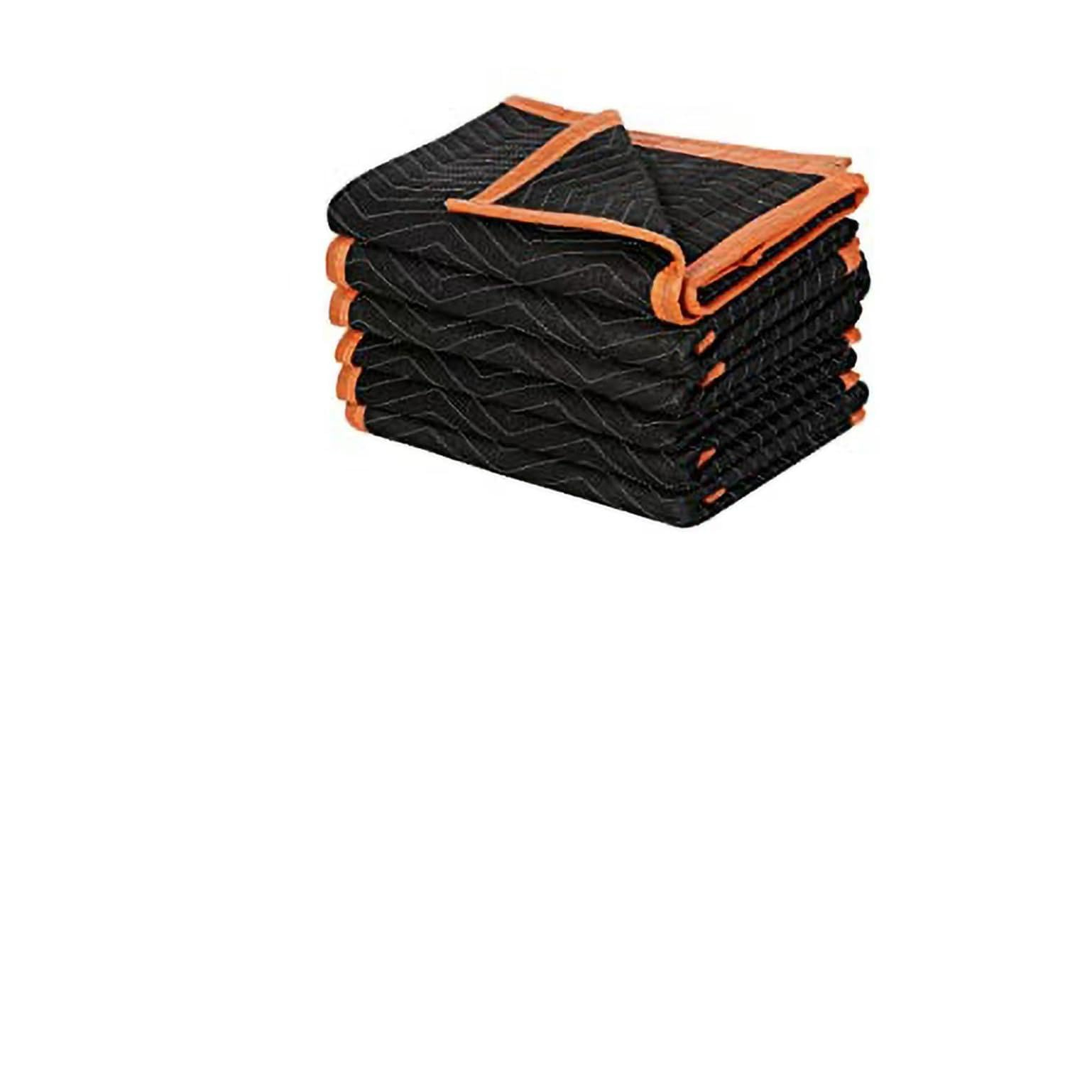 4 Pack Large Moving Blankets 80 * 72in Heavy Duty Packing Blankets for Furniture Moving Shipping Wrapping Quilted Furniture Pads for Moving, Padded Mover Blankets