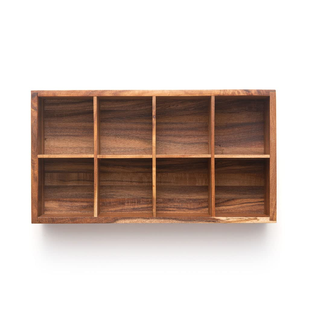 Ironwood Gourmet Cornwall Tea Box, 14", 8 Compartments