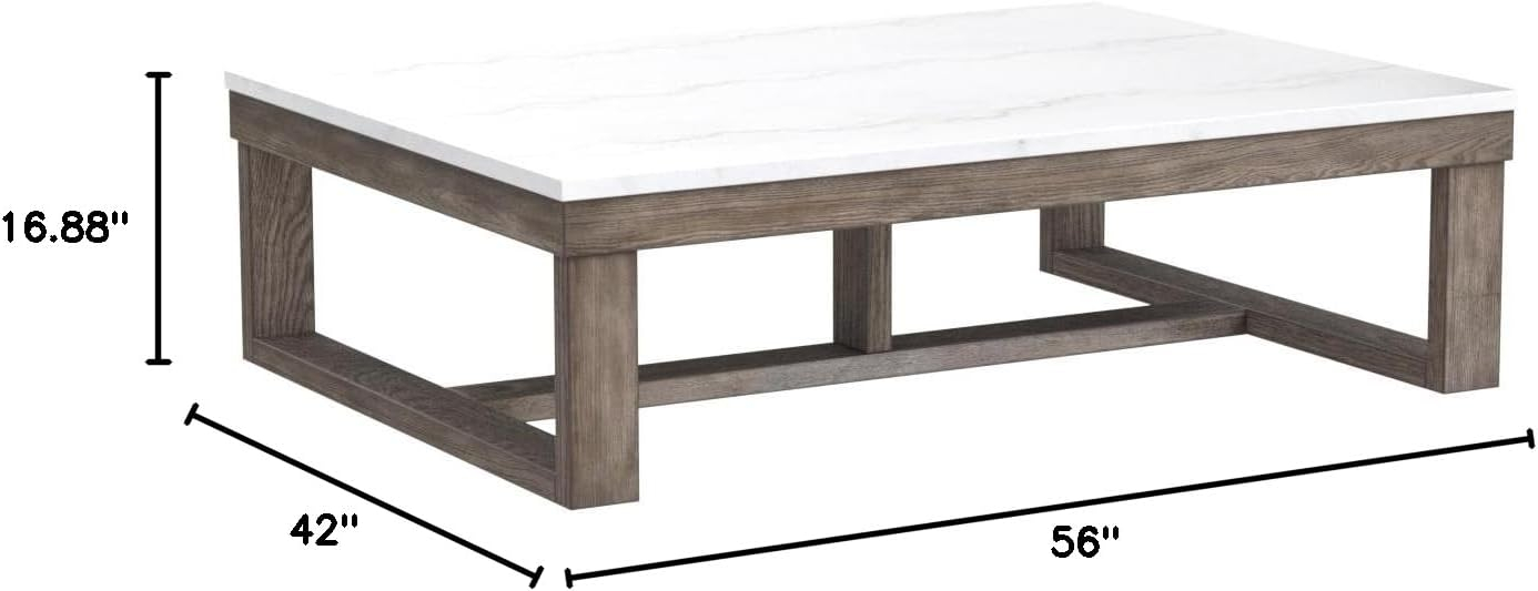 Signature Design by Ashley Loyaska Brown & Ivory Coffee Table