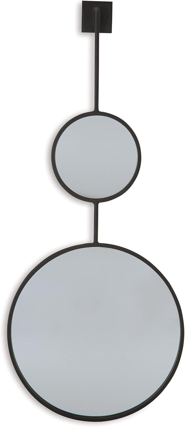 Signature Design by Ashley Contemporary Brewer Accent Mirror  Black