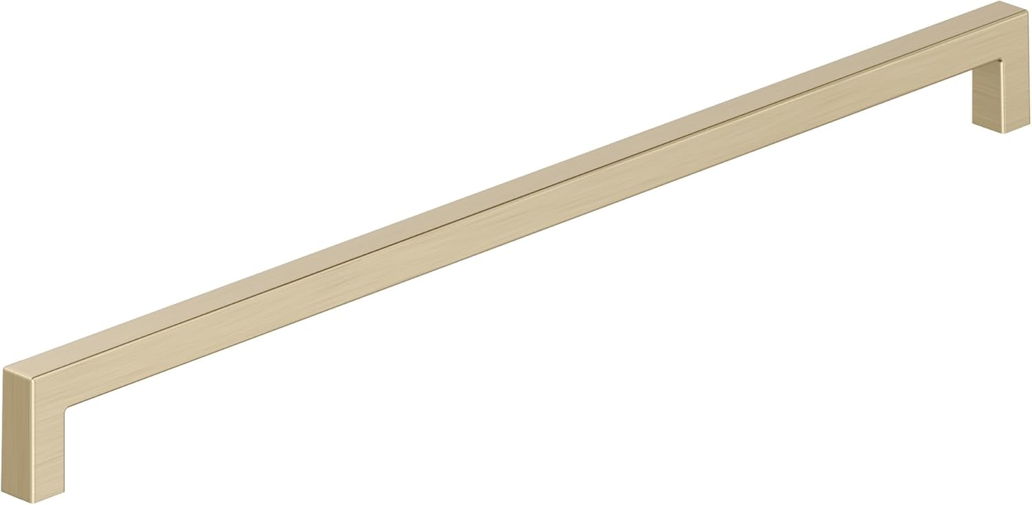 Amerock Monument 12-5/8 inch (320mm) Center-to-Center Golden Champagne Cabinet Pull