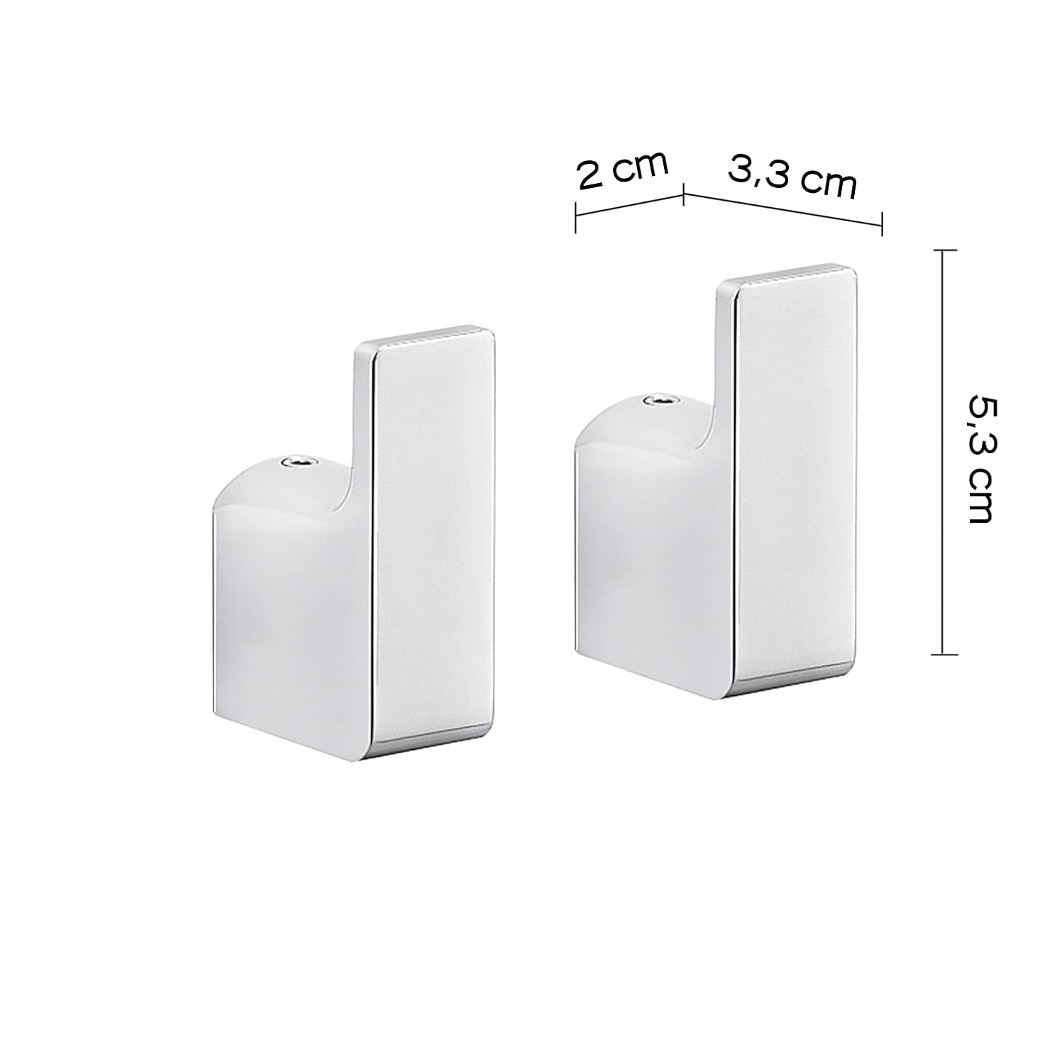 Orren Ellis Gedy PI27-13 Coralle Wall Mounted Bathroom Robe Hook (Set of 2)