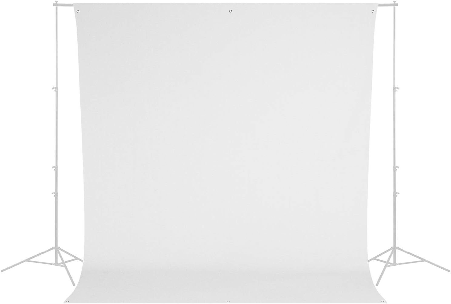 Westcott 9 x 10 Feet Wrinkle Resistant Cotton Background, Hi Key White