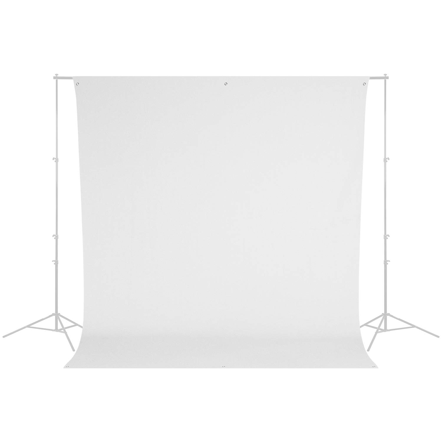 Westcott 9 x 10 Feet Wrinkle Resistant Cotton Background, Hi Key White