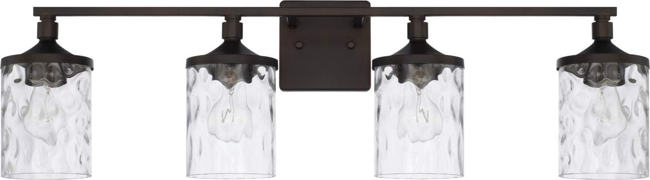 Capital Lighting 128841-451 Colton 4 Light 34" Wide Bathroom Vanity Light - Bronze