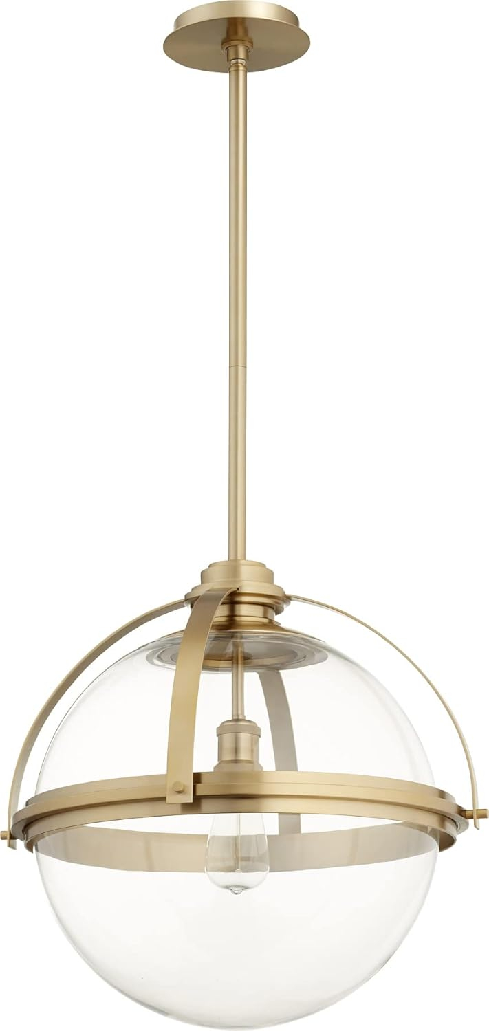 Quorum Lighting Meridian 1 - Light Pendant in  Aged Brass