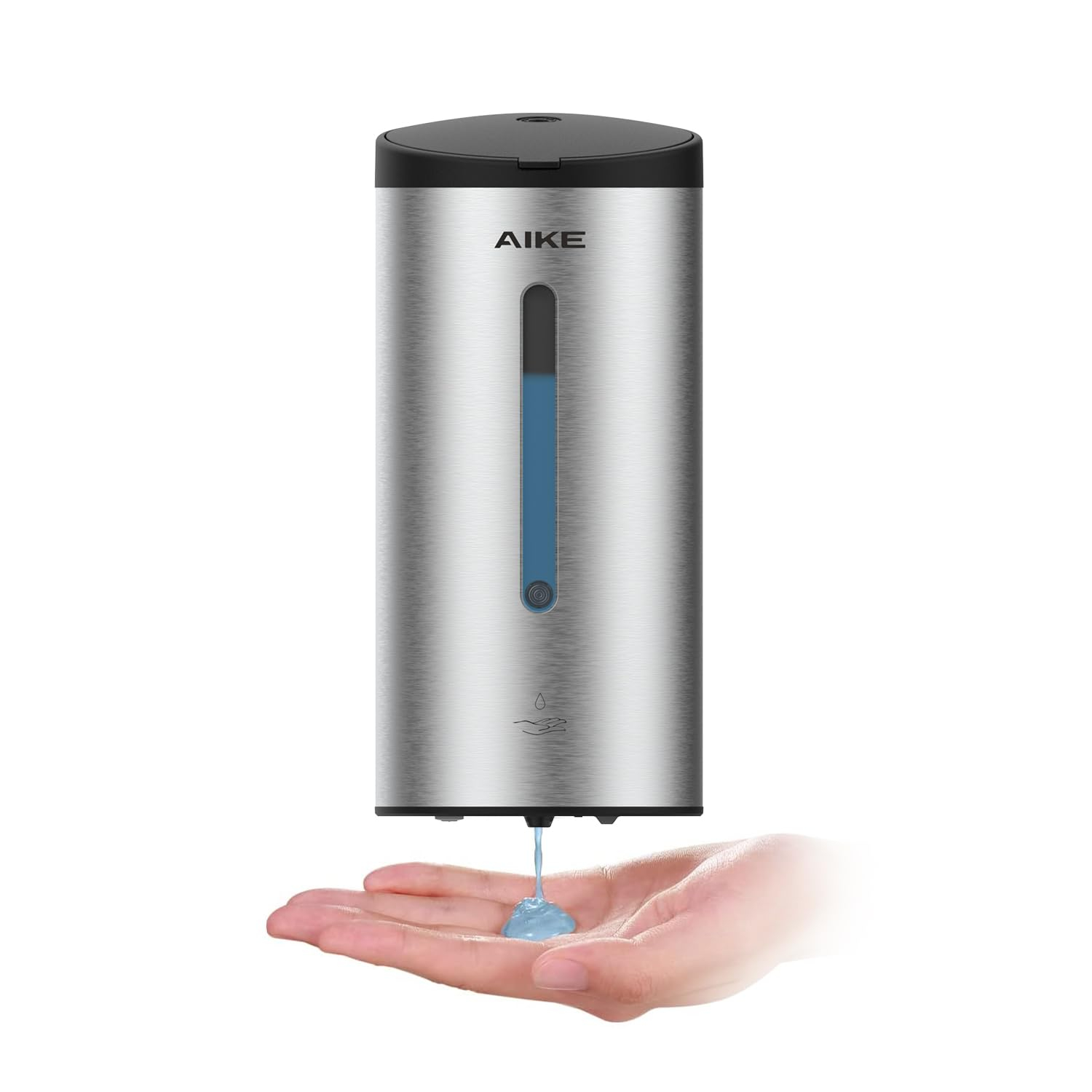 AIKE Wall-Mount Automatic Liquid Soap Dispenser Commercial Large Capacity White Model AK1205