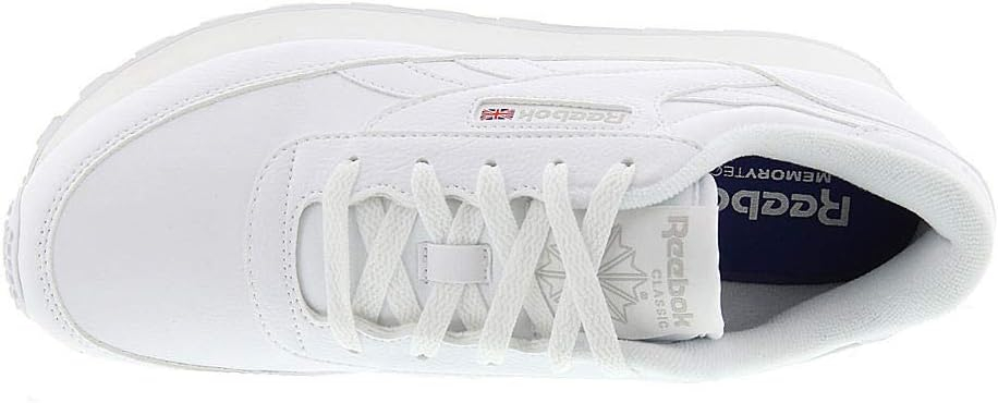 Reebok Classic Renaissance Sneakers Women White Steel Leather 100071993 D Width