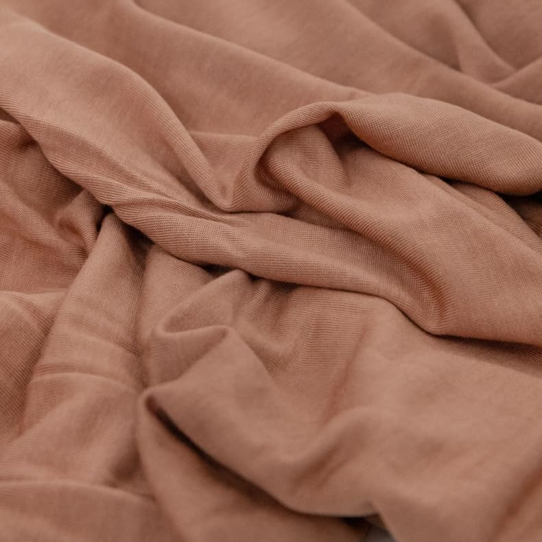 Terracotta Stretch Knit Baby Swaddle Blanket