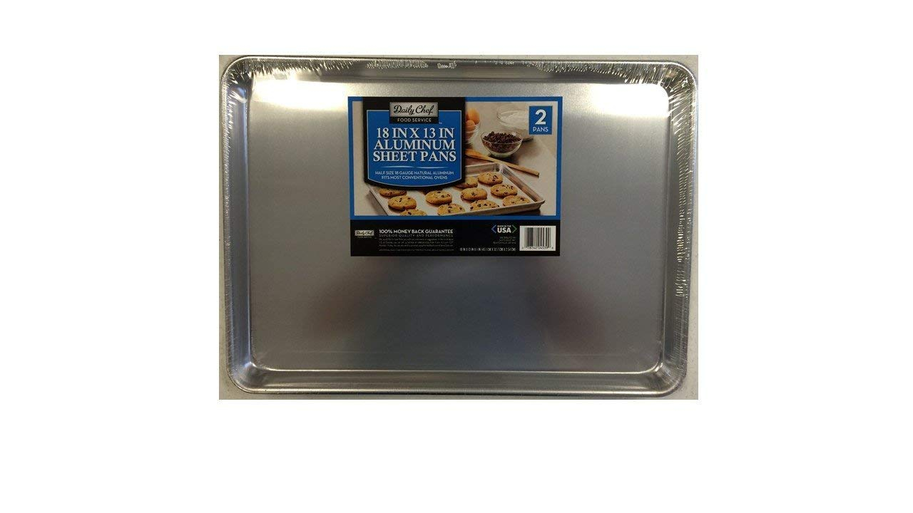 Commercial Grade Aluminum Half-Size Sheet Pans Set