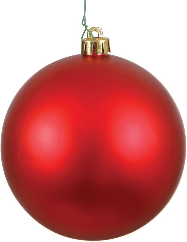 2.4 in. Red Matte Ball Christmas Ornament  24 per Bag