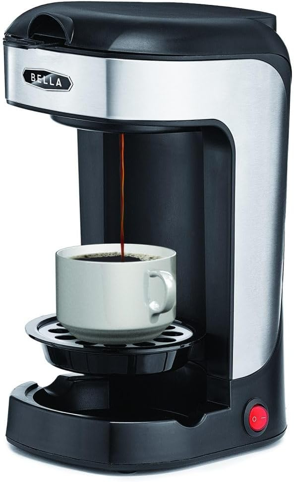 BELLA Single Scoop Coffee Maker, Black