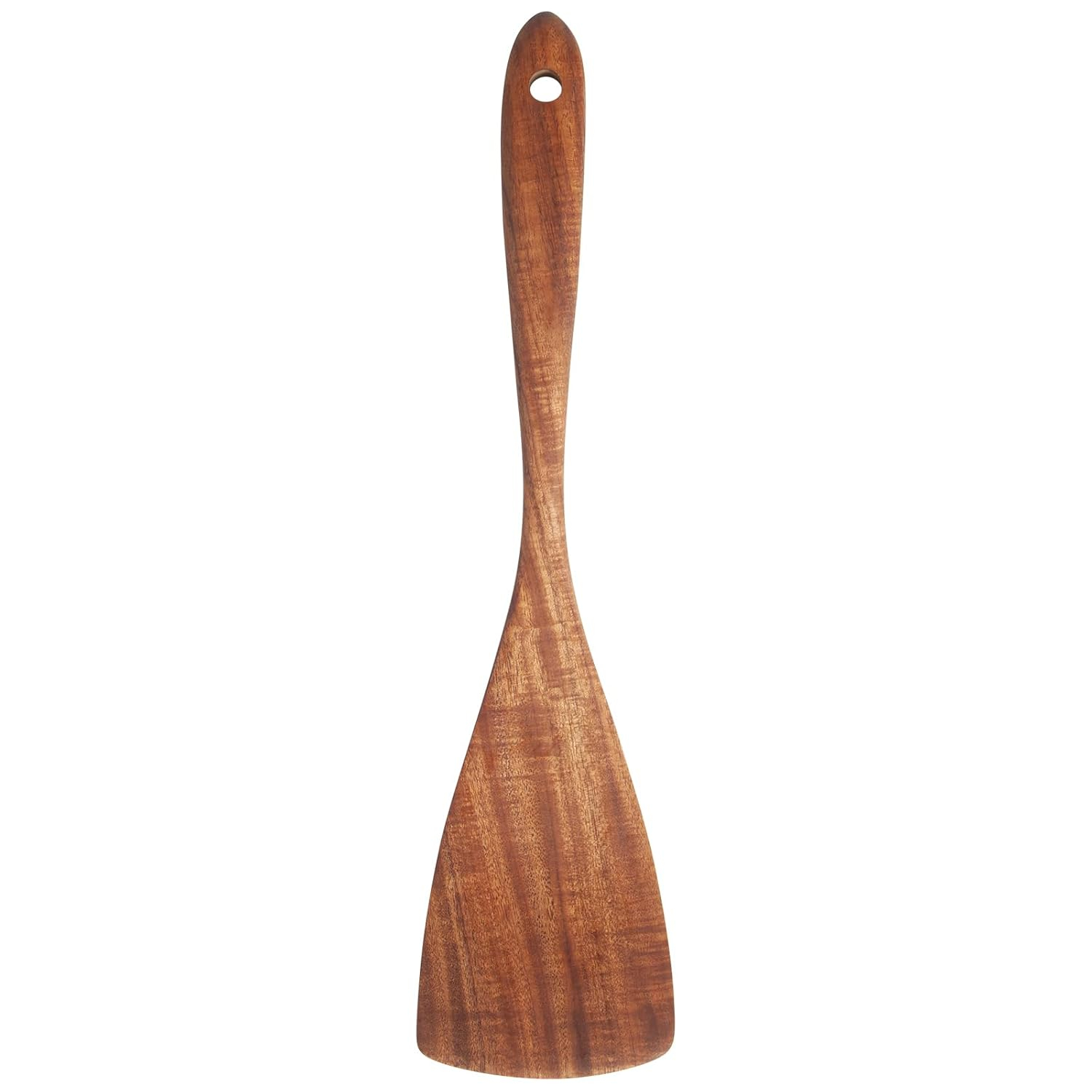 Jilla-hla Wooden Spatula Wooden Turner Acacia Wood,Long Handle Flat Frying Spatula Handmade for Kitchen Cookware (Frying Spatula) C52