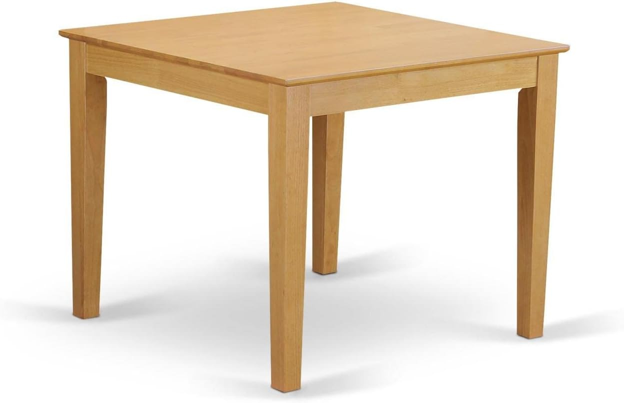 Classic Oak 36" Square Dining Set with Cushion Seat Chairs