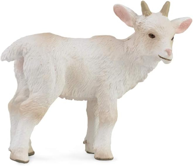 Breyer Animal Creations CollectA Farm Life Collection Miniature Figure | Standing Goat Kid
