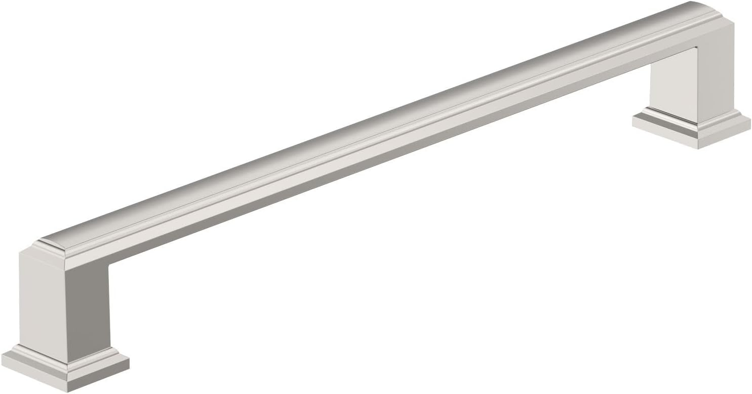 Amerock Appoint 7-9/16 inch (192mm) Center-to-Center Polished Nickel Cabinet Pull