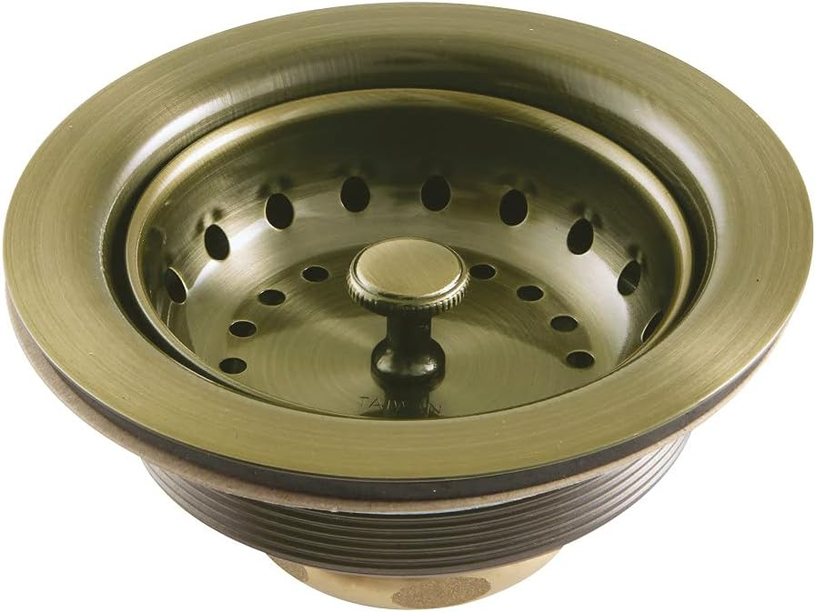 Kingston Brass K111b Tacoma 3" Basket Strainer - Brass