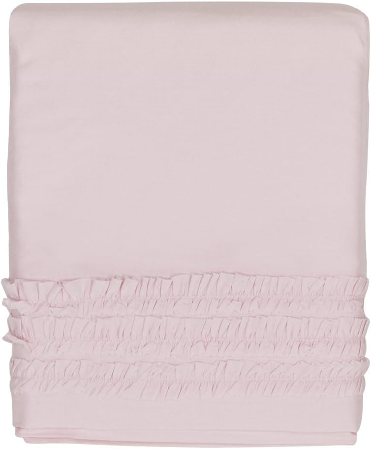 Crib Skirt Petite Ruffle Pink - Cotton - 15 Inch Drop