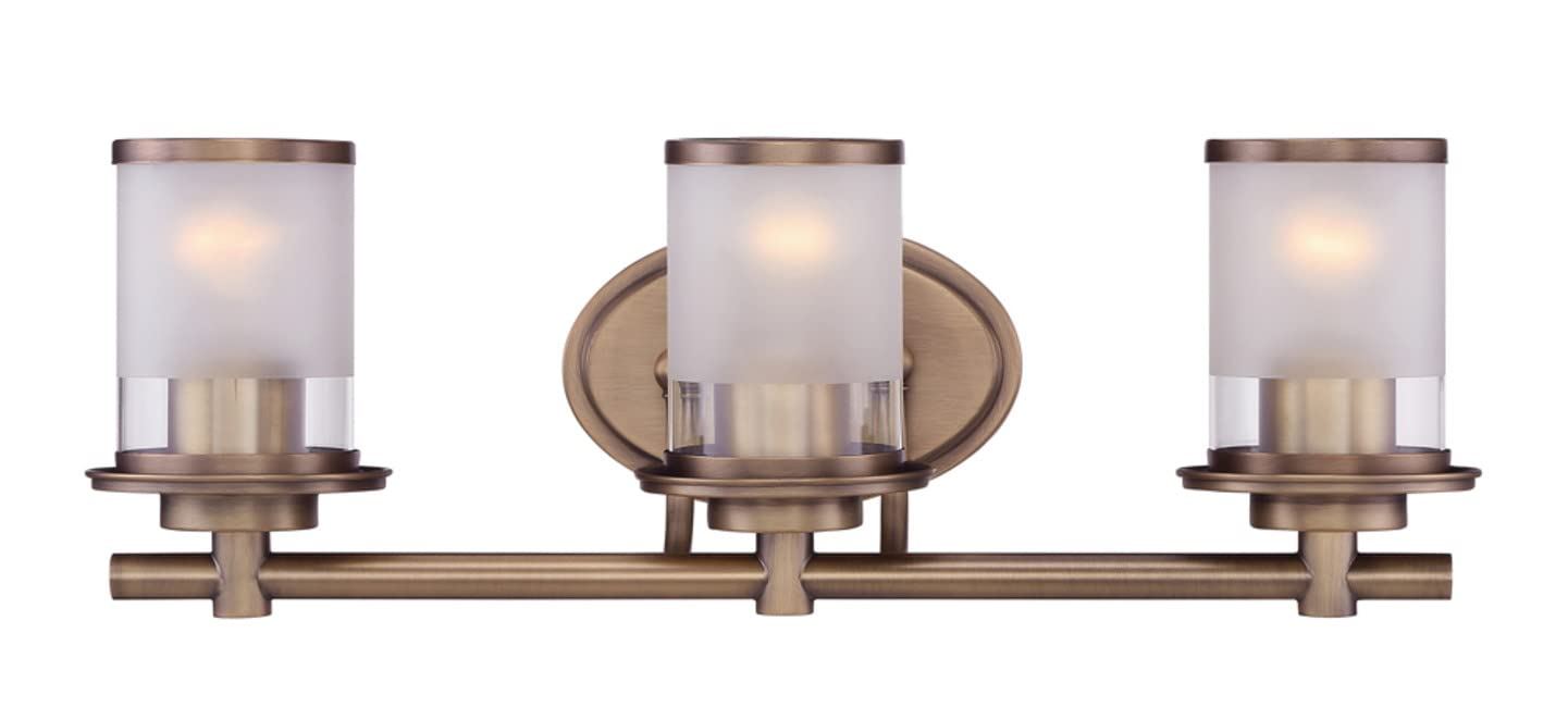 DESIGNERS FOUNTAIN 3-Light Essence Bathroom Vanity Lights Fixture, 23.25 Inch Wall Mount Sconce for Bedroom or Over Mirror, Old Satin Brass, 6693-OSB
