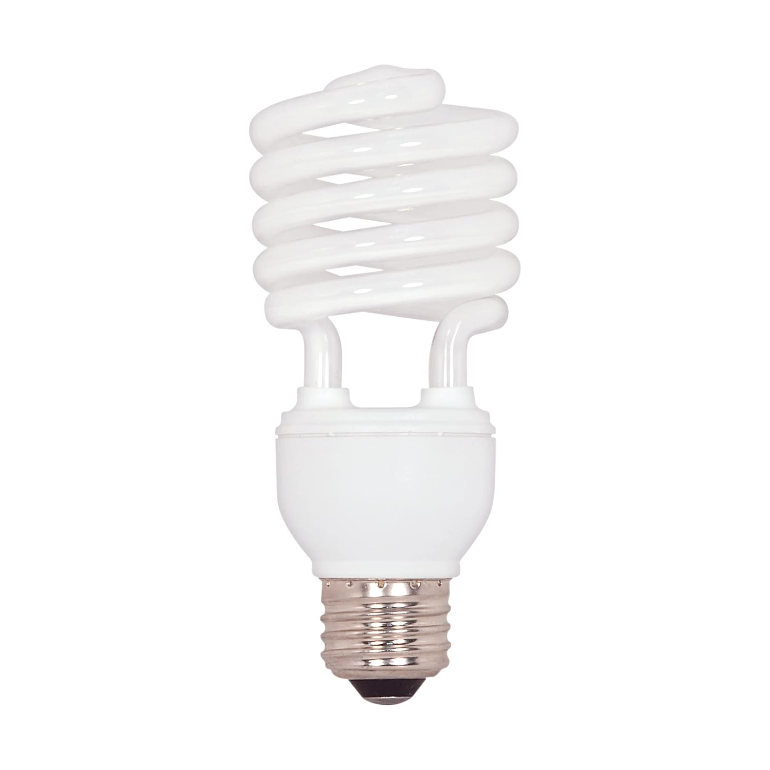 White Frosted T2 Mini Spiral Fluorescent Bulb, 23-Watt
