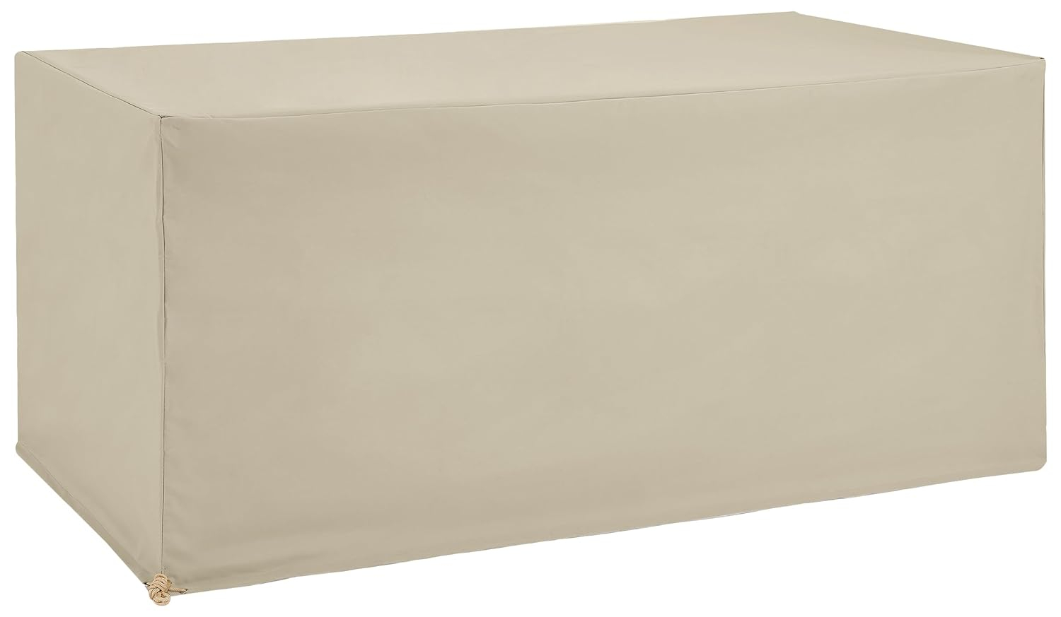 Crosley Furniture Vinyl Outdoor Dining Table Furniture Cover in Tan