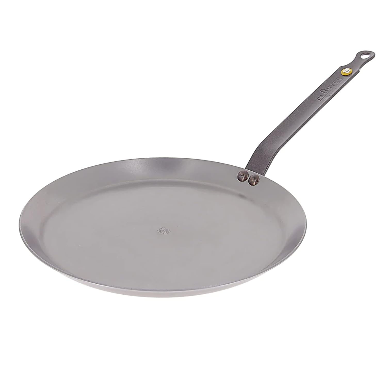 MINERAL B Carbon Steel Crepe & Tortilla Pan - 9.5” - Ideal for Making & Reheating Crepes, Tortillas & Pancakes - Naturally Nonstick - Made in France
