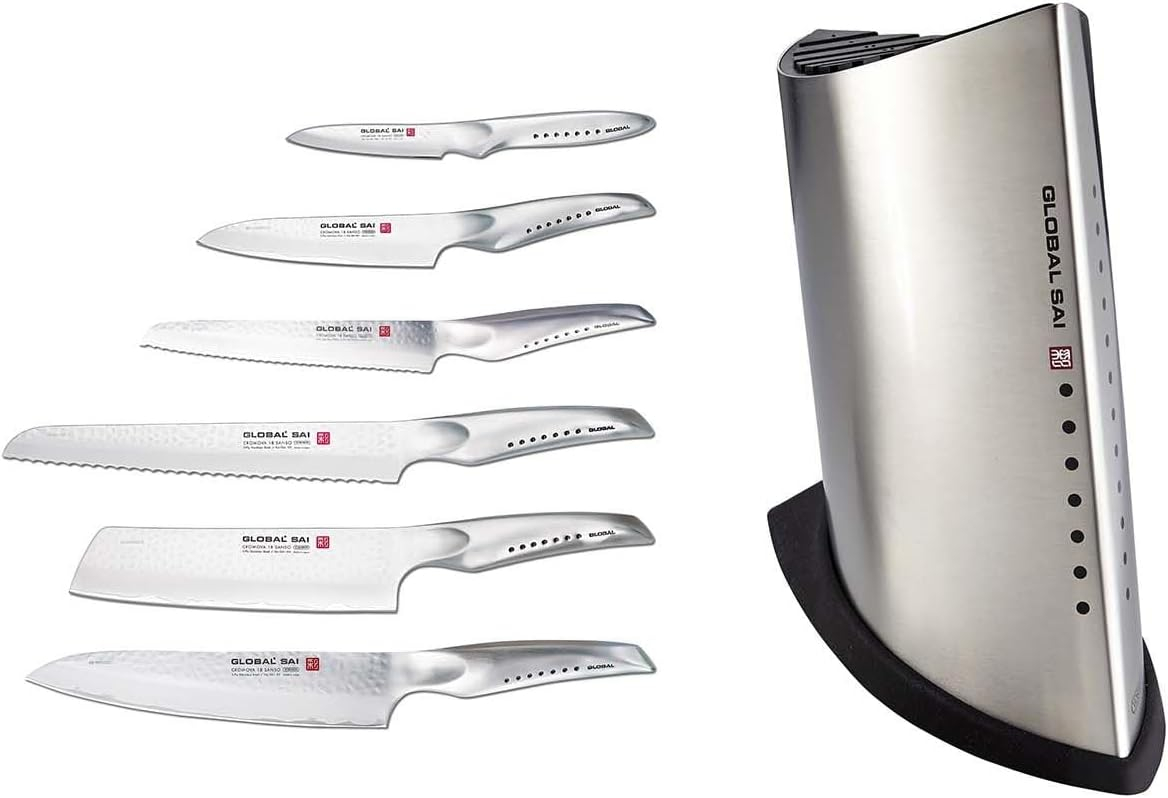 Global Knives Global Knives Ukon SAI 7 Piece Knife Block Set