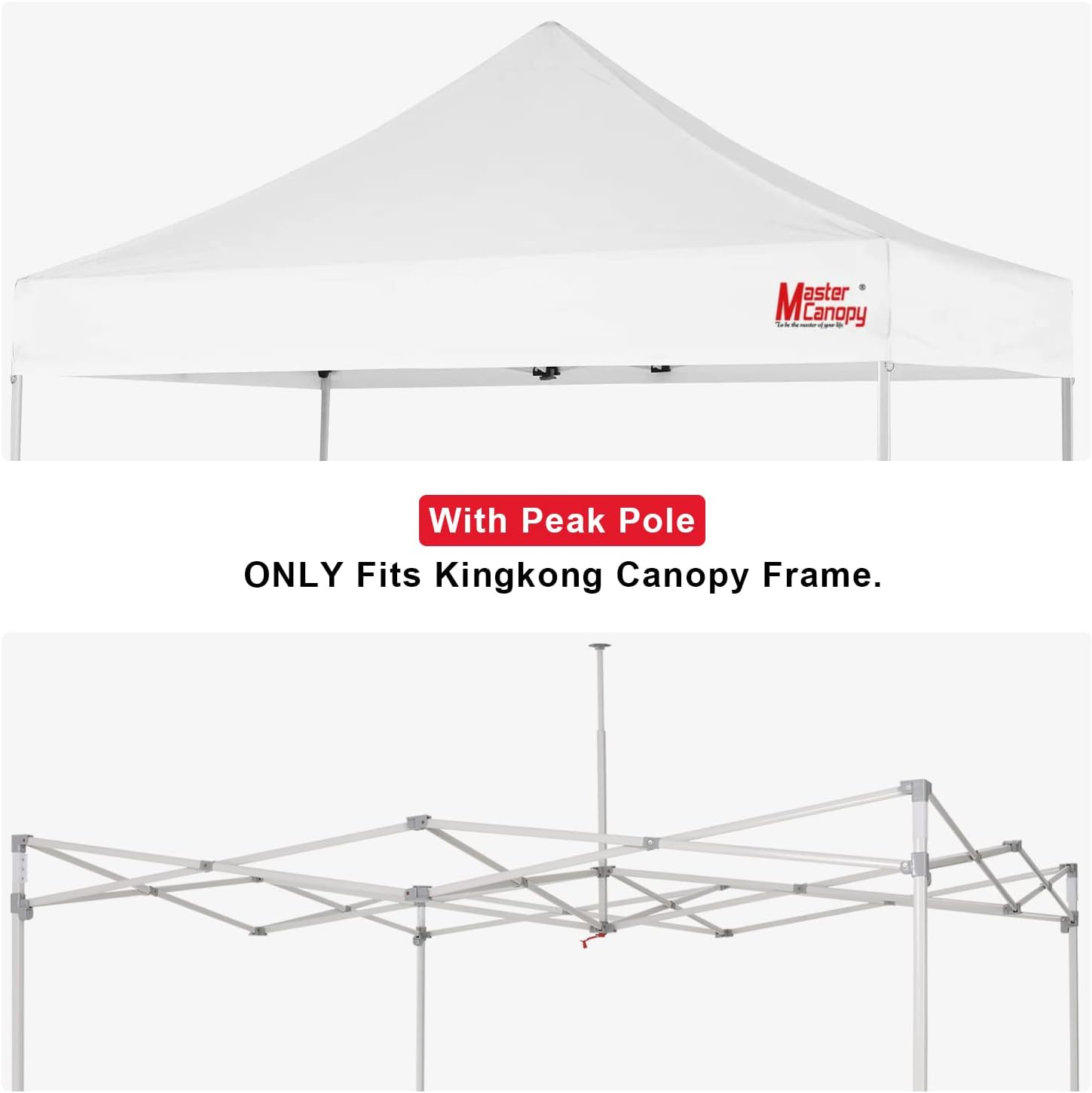MASTERCANOPY Replacement Pop Up Canopy Top (10x15, White)