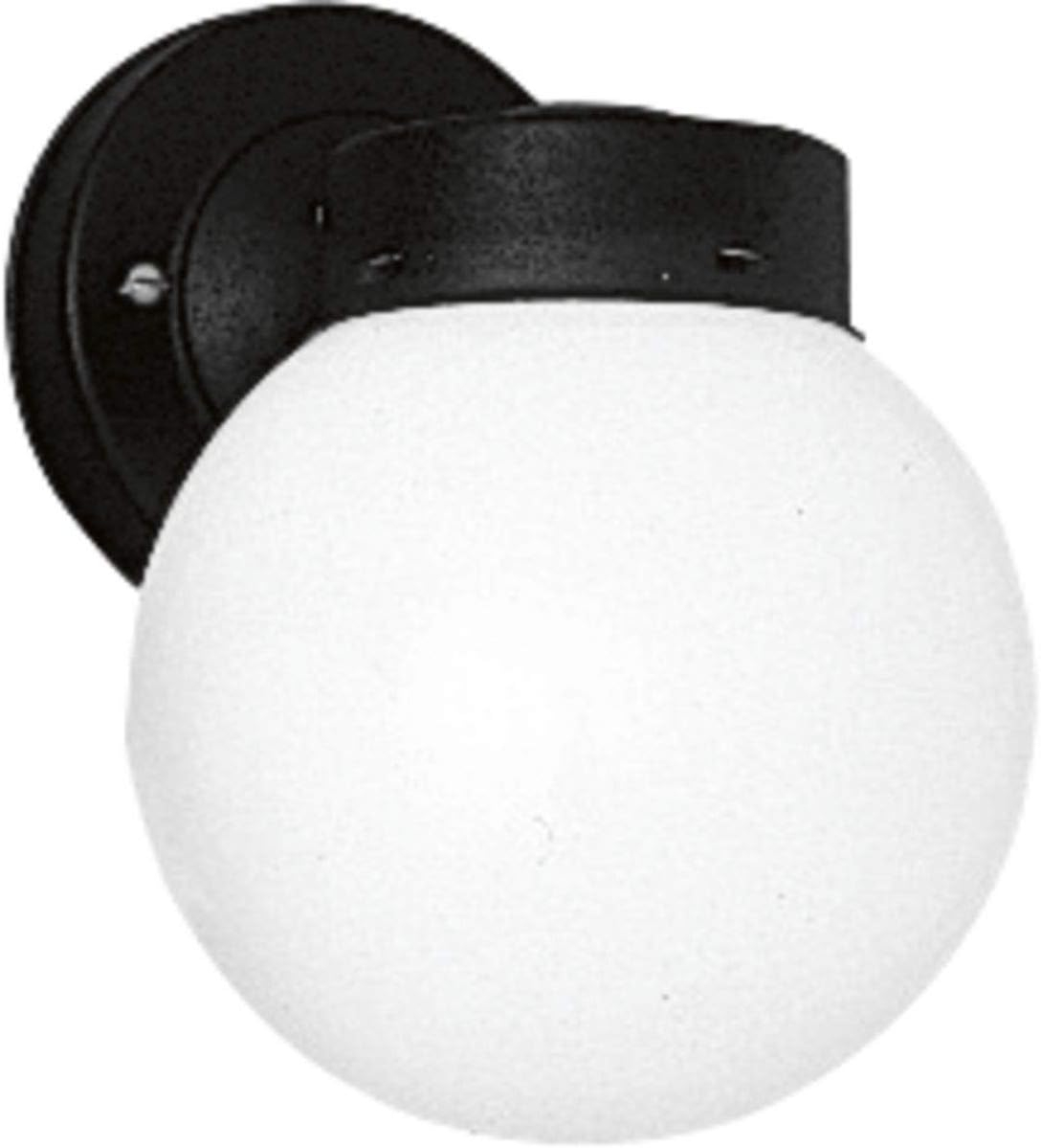 One-Light 6" Glass Globe Outdoor Wall Lantern