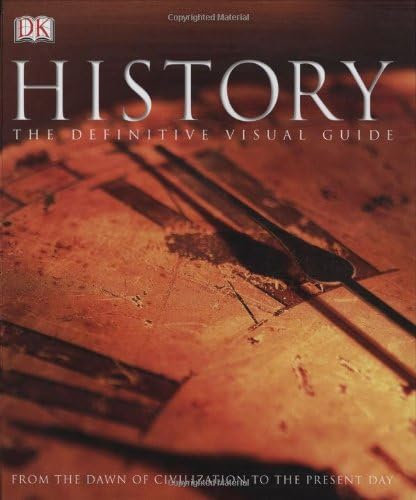 Large Hardcover Illustrated History Guide in Brown and Gold