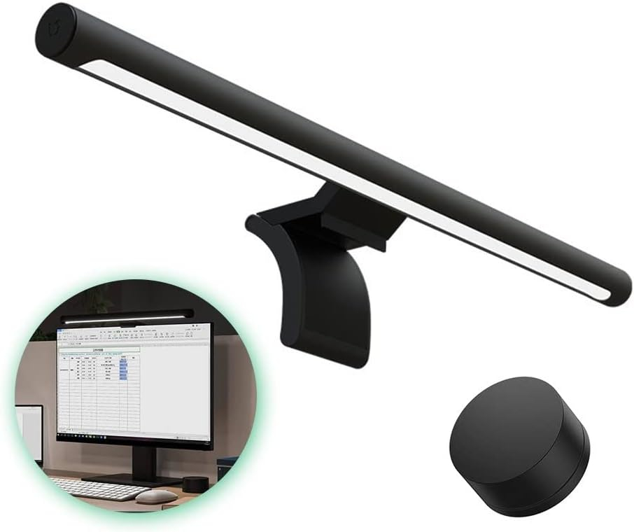 Xiaomi Mi Computer Monitor Light Bar - Wireless Control, Easy Installation, Extra Computer Lighting w/o Taking Desktop Space