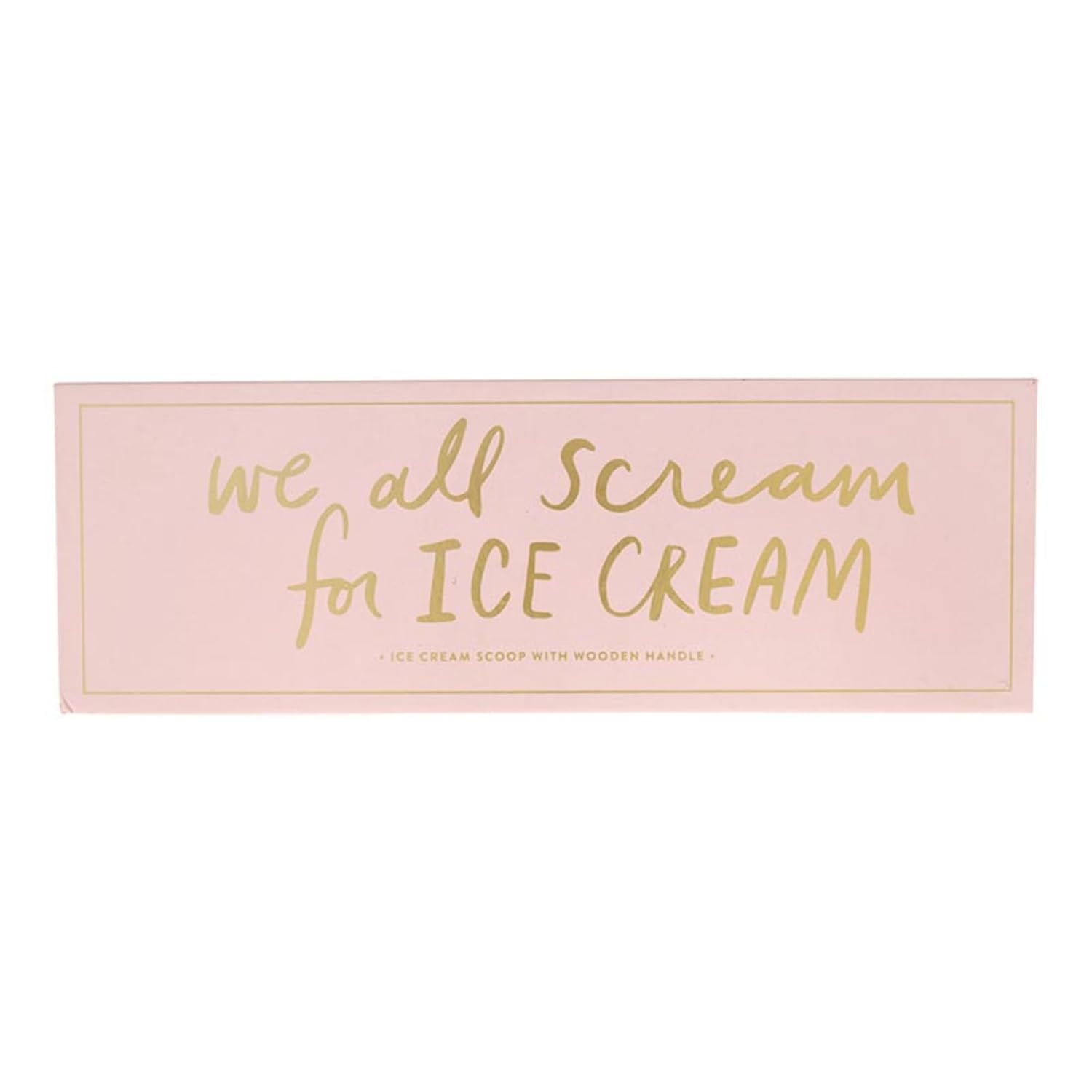 Santa Barbara Design Studio Stainless Steel Ice Cream Scoop Cardboard Book Gift Box, 1-Piece, We All Scream