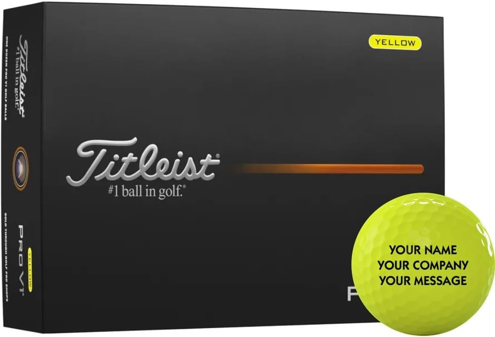 Titleist 2025 Pro V1, 12 Pack, Yellow
