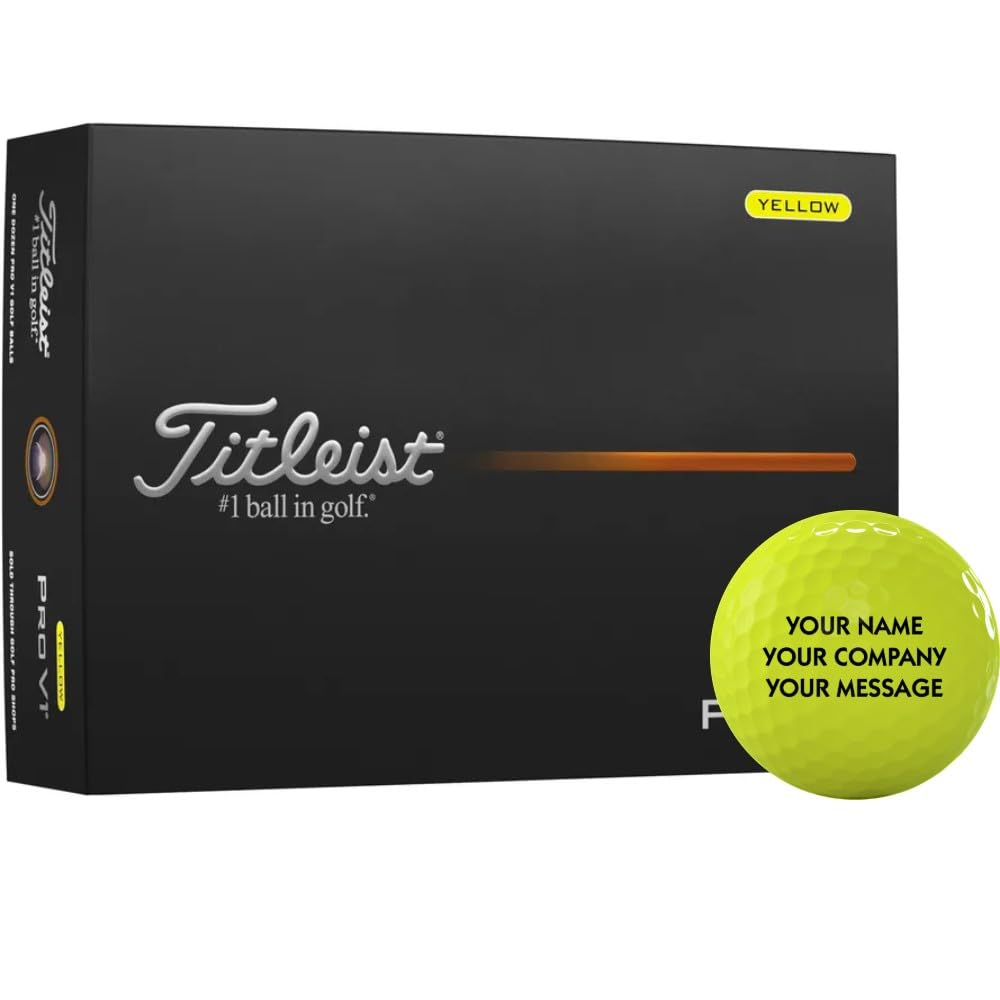 Titleist 2025 Pro V1, 12 Pack, Yellow
