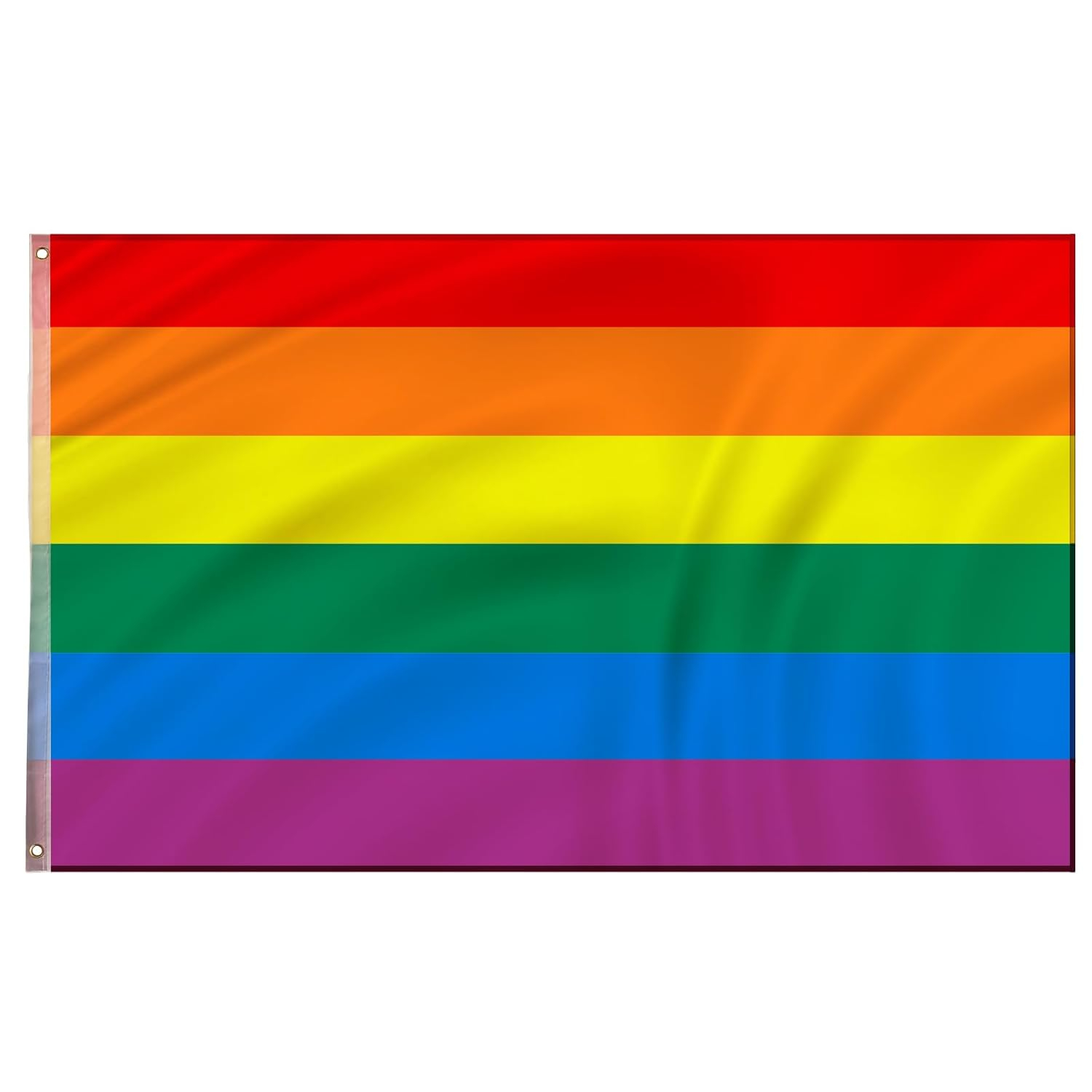 FLAGLINK Gay Pride Flag 3x5Fts LGBT Rainbow Flags Banner