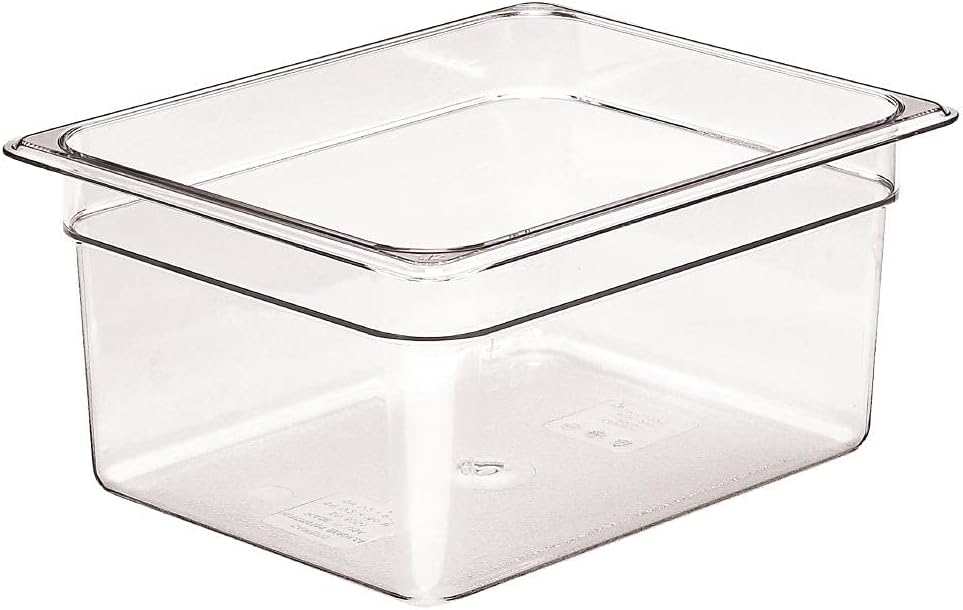 Clear 6" Deep Half-Size Polycarbonate Food Storage Pan