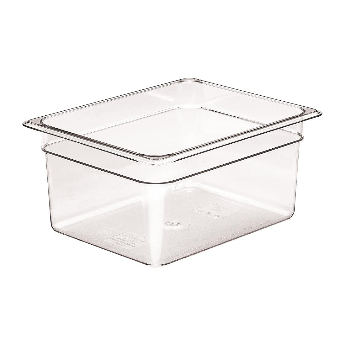 Clear 6" Deep Half-Size Polycarbonate Food Storage Pan