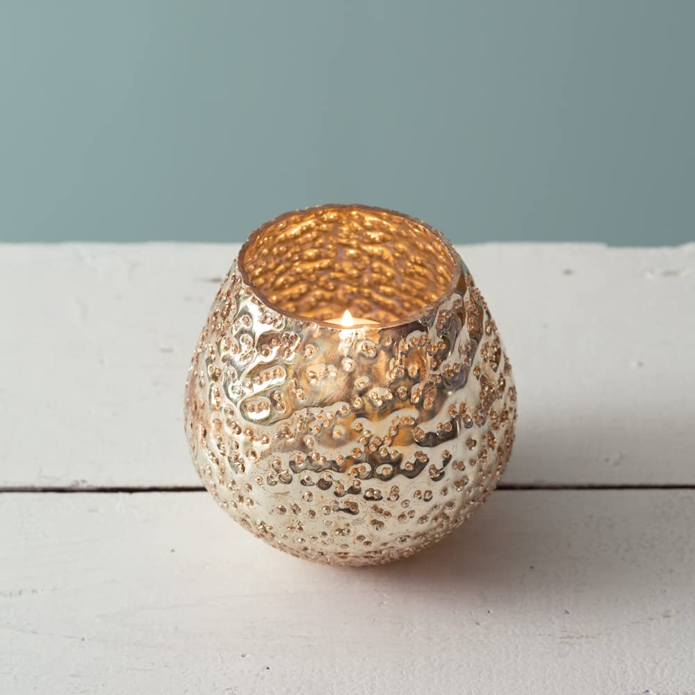 Colonial Tin Works Aurelia Votive Holder, Mercury Glass